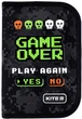 Пенал-книжка Kite Game over 20x14x3.9 см Чорний (K24-621-2) - зображення 1