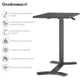 Приставной стол на колесах с регулировкой высоты RZTK Desk Compact Black 700 х 400 мм - изображение 4