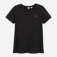 Футболка хлопковая женская Levi's Perfect Tee 39185-0008 XS Черная (5400599010681) - изображение 3