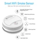 Розумний датчик диму з сиреною та WiFi Tuya smart house - 902573 - зображення 2