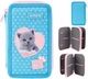 Пенал-книжка Kite Studio Pets 20x12x4.3 см Блакитний (SP24-623) - зображення 2