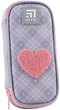 Пенал Kite Fluffy Heart 21x8.5x4.5 см Сірий (K24-662-13) - зображення 1