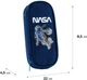 Пенал Kite NASA 22x8.5x4.5 см Синій (NS24-599-2) - зображення 3