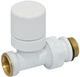 Кран-термостат прямой Carlo Poletti Srl БЕЛЫЙ корпус+штуцер Ø1/2" х 24-19 FIRST THERMO (V142511EF) - изображение 2