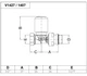 Кран-термостат прямой Carlo Poletti Srl БЕЛЫЙ корпус+штуцер Ø1/2" FIRST (V142710EF) - изображение 3
