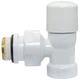 Кран отсекающий угловой Carlo Poletti Srl БЕЛЫЙ корпус+штуцер Ø1/2" FIRST (V140410EF) - изображение 2