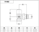 Кран отсекающий угловой Carlo Poletti Srl БЕЛЫЙ корпус+штуцер Ø1/2" х 24-19 FIRST (V140211EF) - изображение 5
