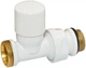 Кран отсекающий прямой Carlo Poletti Srl БЕЛЫЙ корпус+штуцер Ø1/2" х 24-19 FIRST (V140611EF) - изображение 2