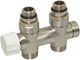 Вузол термостатичний Carlo Poletti Srl TWIN THERMO BRUSH SILVER прямий Ø1/2" Н x 3/4" EK 50 мм Cordivari (V37510JSB) - зображення 1