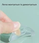 Набор противоударных стопперов под дверные ручки прозрачные 50 мм 2 шт.( NR0084 ) - изображение 4