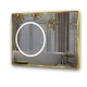 Зеркало DOLYANA GOLD в алюминиевой раме с подсветкой LED (1200x600x30) - изображение 1