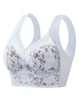 Эластичный топ с формованной кружевной чашкой на широких бретелях Flowers Comfortly No Brand 1271-44 Серо-голубой M (70) - изображение 7
