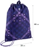 Сумка для взуття Kite Check and Hearts 46x33 см Фіолетова (K24-600M-1) - зображення 4
