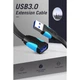 Кабель удлинитель Vention VAS-A13-B200 Flat USB3.0 Extension Cable 2m, Black - изображение 5