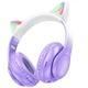 Накладные беспроводные наушники Hoco W42 Cat Purple grape - изображение 1