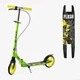 Самокат двухколесный Best Scooter колеса PU 200 мм стальная рама, ручной тормоз, 1 передний амортизатор. Green and Black (150145) - изображение 9