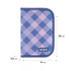 Пенал твердый Kite Purple Chequer, 1 отдел., 2 отв., без наполнения (K24-622-3) - изображение 4