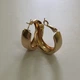 Широкі сережки-кільця "Chunky Hoops" Honey Fashion Accessories золотистий (12095) - изображение 6