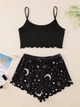 Пижама женская (топ+шорты) "Moon" Size M - изображение 5