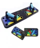 Доска для отжиманий упоры Foldable Push Up Board JT-006 14 в 1 универсальная Чёрная переносной портативный тренажер платформа для мышц рук грудных спины бицепса трицепса с ручками - изображение 3