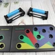 Доска для отжиманий упоры Foldable Push Up Board JT-006 14 в 1 универсальная Чёрная переносной портативный тренажер платформа для мышц рук грудных спины бицепса трицепса с ручками - изображение 9