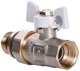 Кран шаровой с американкой QUALITY PROFESSIONAL QP003 1/2" - изображение 1