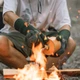 Рукавички вогнестійкі Naturehike CNH22FS003 Темно-зелені (6927595794920) - зображення 2