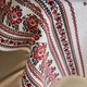 Скатерть для обеденного или кухонного стола, ткань-рогожка, рисунок орнамент крестиком на сером фоне (150см*110см). - изображение 9