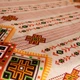 Скатертина для обіднього або кухонного столу, тканина-рогожка, малюнок хрестик на бежевому (220см*150см). - зображення 12