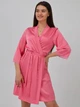 Халат женский летний Leinle 1563 XS Розовый (4821563650241) - изображение 3