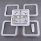 Люстра світлодіодна-LED квадратна DIMMER Sneha (9995475342/4+1 WHITE) - зображення 8