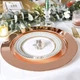 Тарілка з нержавіючої сталі 33 см рожеве золото глянець REMY-DECOR блюдо для банкету підставна для фруктів - зображення 2