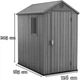 Садовий будиночок Keter Darwin 4x6 126х185 см коричневий 246949 - изображение 7