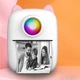 Портативний дитячий міні принтер Mini Printer X2 Cat Bluetooth для смартфона Рожевий - зображення 4