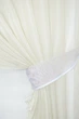Кухонные шторки VR-Textil № 076к "Дуэт" с подвязками молочный с белым 280х170 см (50-613) - изображение 3