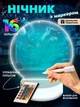 Світлодіодна 3D-лампа з Пультом у Білому Дизайні – Творчий Нічник та Планер в Одному - зображення 1