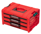 Ящик для інструментів Qbrick System PRO Drawer 3 Toolbox 2.0 Expert RED 450 x 310 x 244 мм, модульний, з висувними полицями - зображення 2