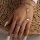 Слейв-браслет з метеликами Honey Fashion Accessories сріблястий (12-104) - зображення 1