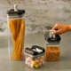 Набор герметичных контейнеров Food storage 7 шт пластиковые Органайзер для хранения сыпучих продуктов и круп - изображение 4