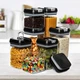 Набор герметичных контейнеров Food storage 7 шт пластиковые Органайзер для хранения сыпучих продуктов и круп - изображение 5