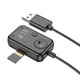 Аудіоадаптер універсальний Borofone June car BT TF FM transmitter BC49 Black - зображення 4