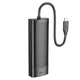HUB адаптер HOCO Easy safe Type-C 7в1 multi-function converter HB43 HDMI SD USB Black - зображення 1