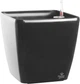 Вазон Plastkon Quadrato Flower Lover 25 x 25 x 24 см с оросительной системой Антрацит (8595096980913) - изображение 1