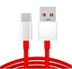 Комплект заряджання OnePlus 30W Warp Charge адаптер з кабелем 1м Біло - червоний - зображення 2