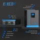 Гибридный солнечный инвертор EDECOA 24 V 3000 W правильная синусоида 80А МРРТ controller Charger - изображение 4