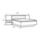 Ліжко + тумбочки приліжкові 160 Bellevue Forte 285x97x209 (BLQL161B) 000070 - зображення 2
