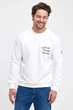 Свитшот с принтом Trend Collection 39354 Белый (EKRU) 2XL - изображение 7