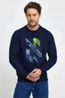 Свитшот с принтом Trend Collection 36072 Темно-синий (LACIVERT) M - изображение 1