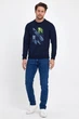 Свитшот с принтом Trend Collection 36072 Темно-синий (LACIVERT) M - изображение 2