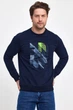 Свитшот с принтом Trend Collection 36072 Темно-синий (LACIVERT) M - изображение 6